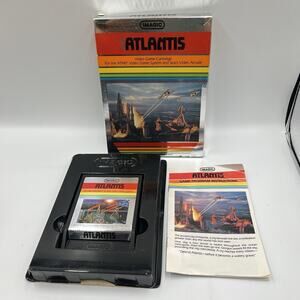 Atlantis (Atari 2600, Image 1982, IA3203) Complete In Box! Tested 100%!